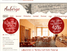 Tablet Screenshot of hotel-auberge.de